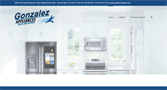 Desktop Screenshot of gonzalezappliances.com