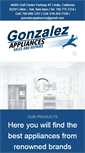 Mobile Screenshot of gonzalezappliances.com